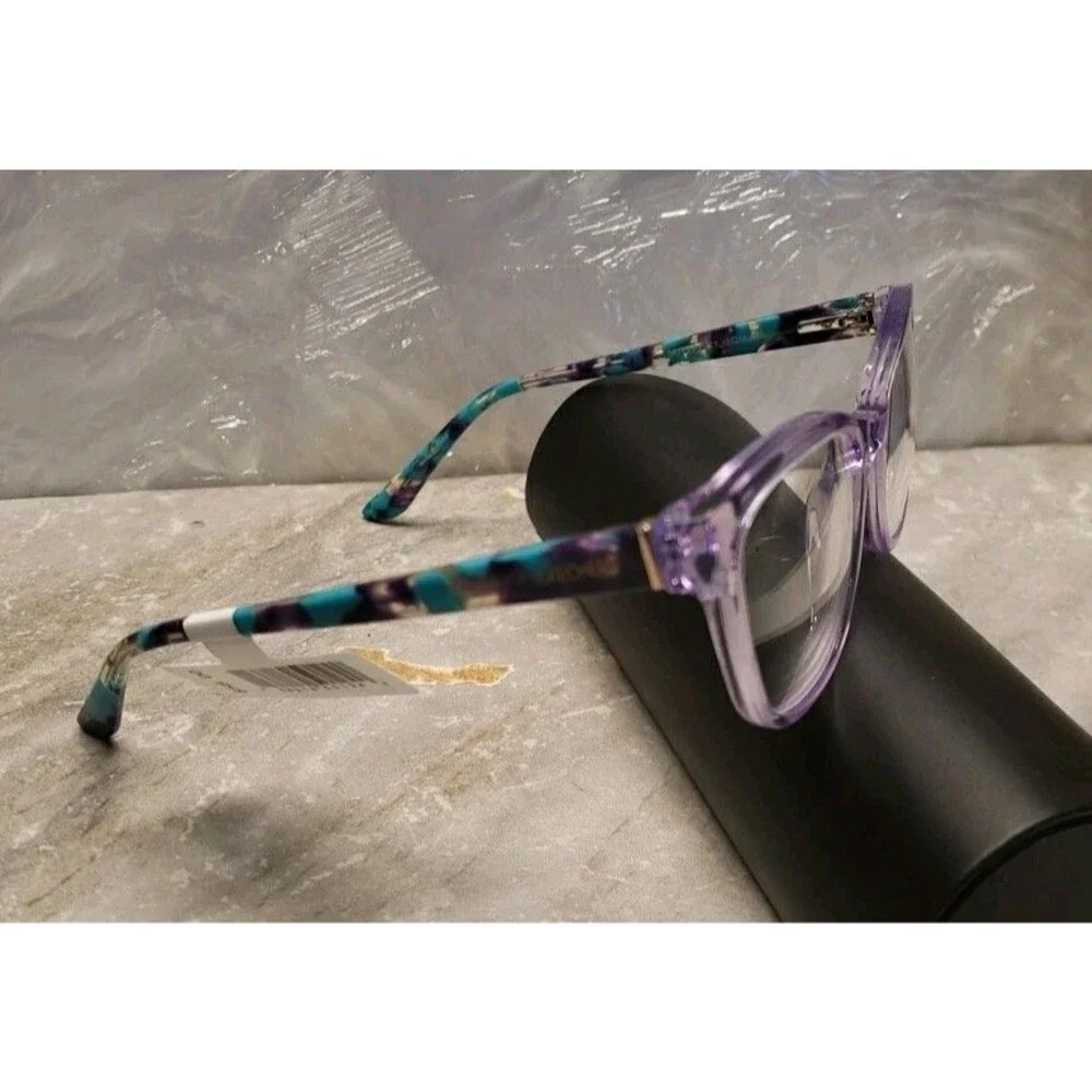 NWT Skechers SE 1695 Girls Eyeglass Frames Lilac Purple Clear Speckled 48-15-130